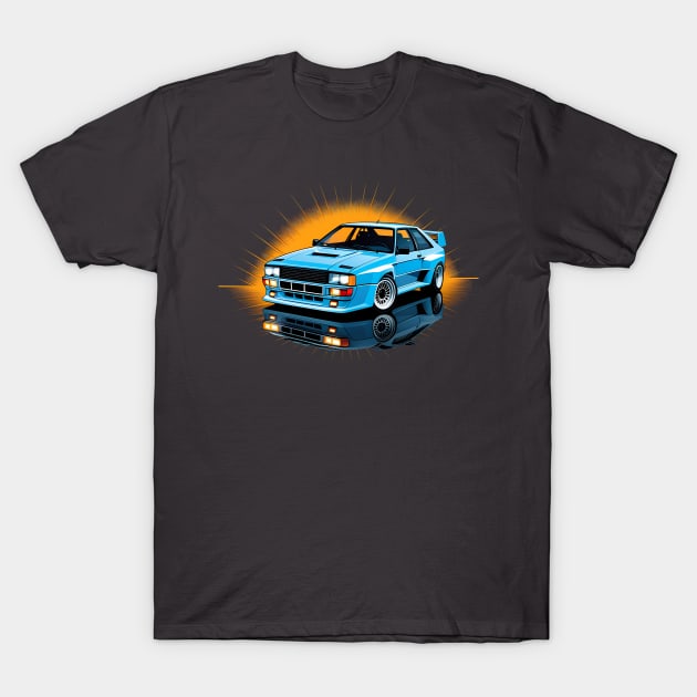 Audi Quattro T-Shirt by TaevasDesign